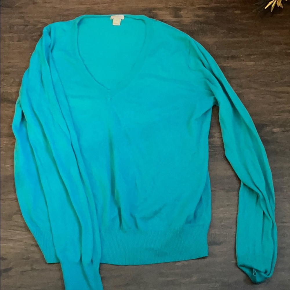 Teal sweater